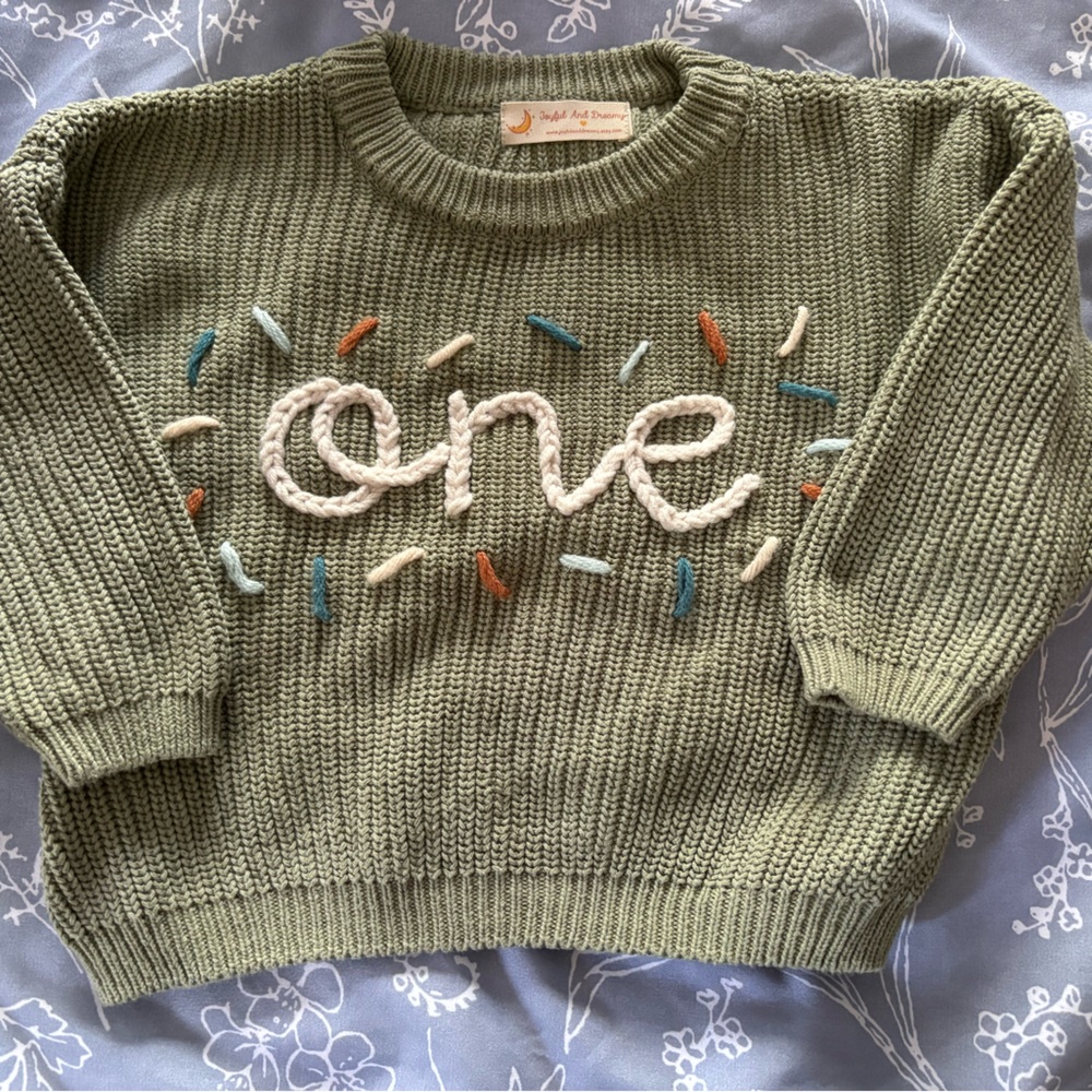 First Birthday Sweater